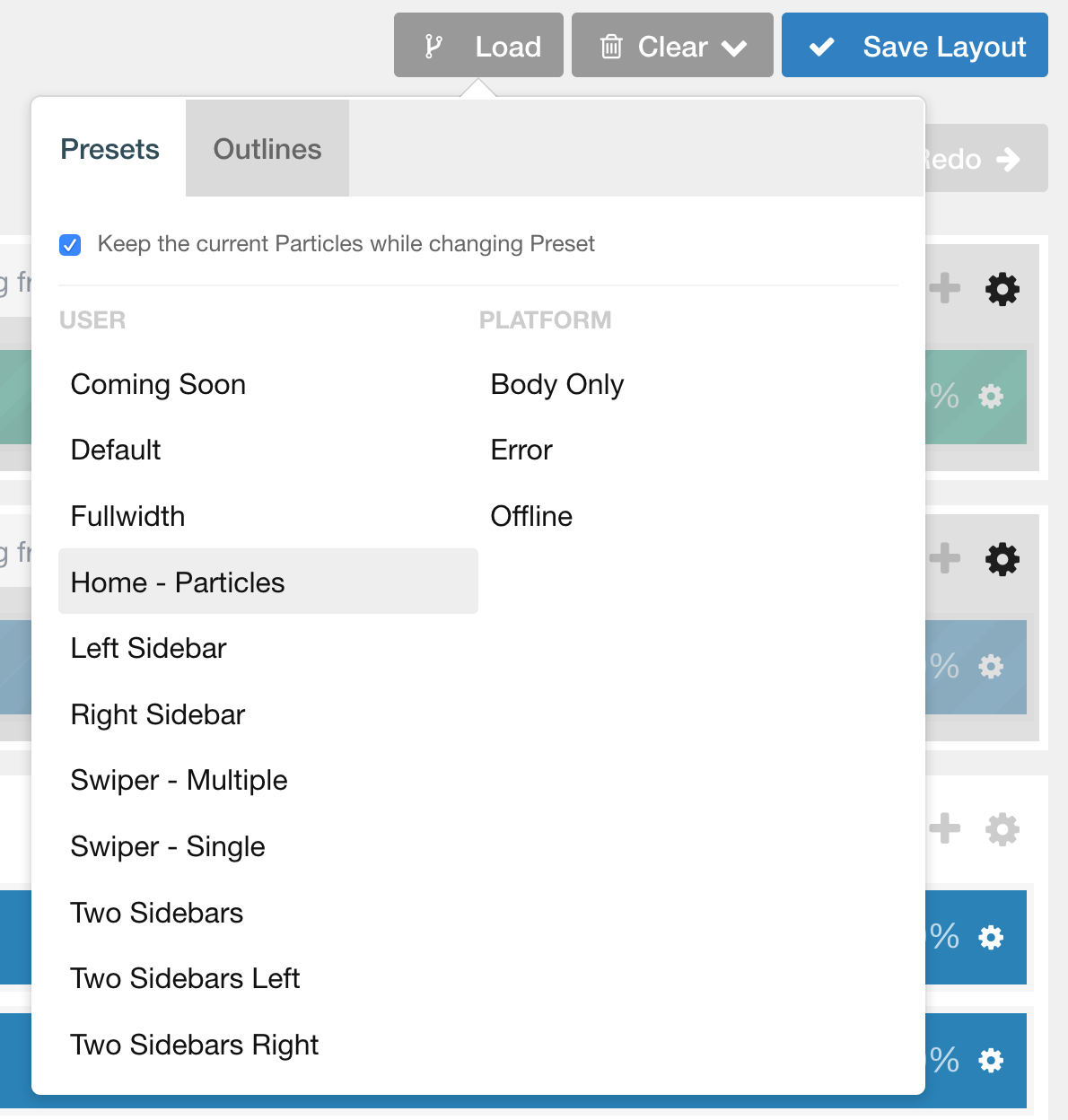 Layout Presets