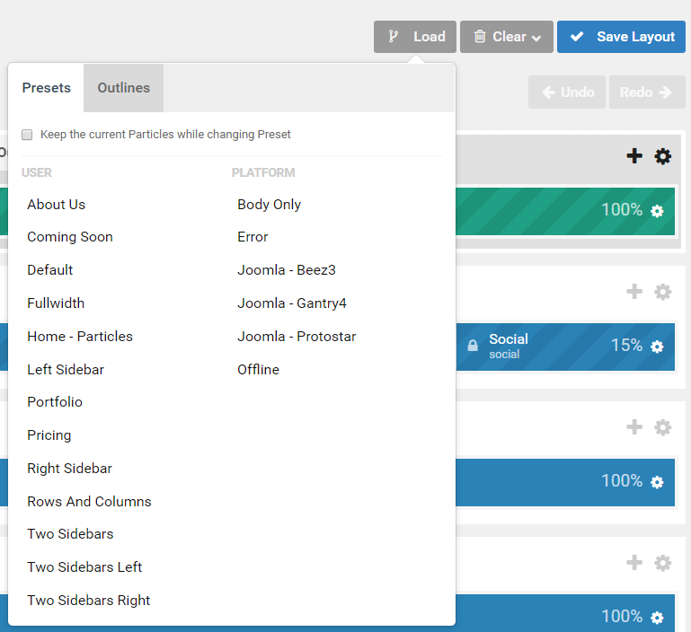 Layout Presets