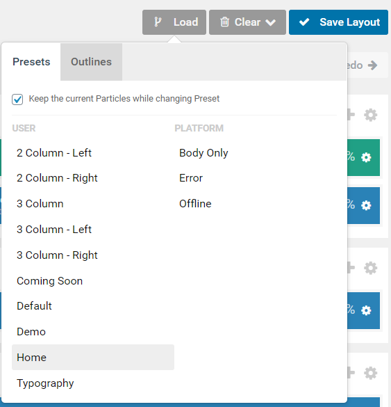 Layout Presets