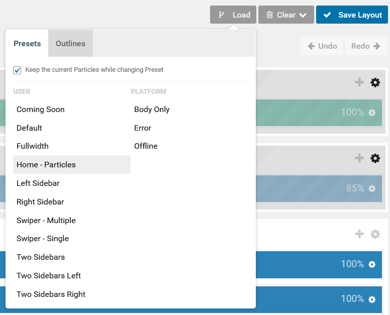 Layout Presets